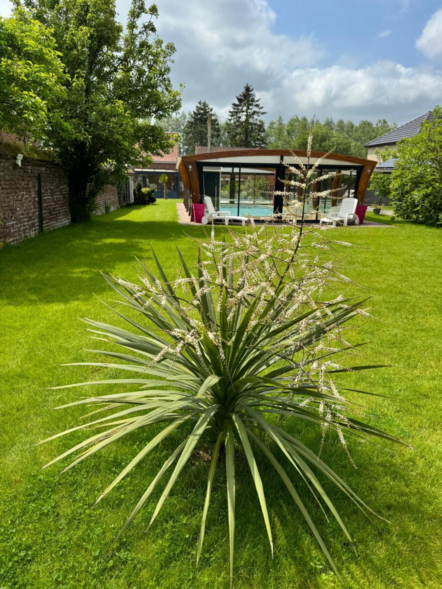 Gîte avec piscine Lestrem Exterior foto