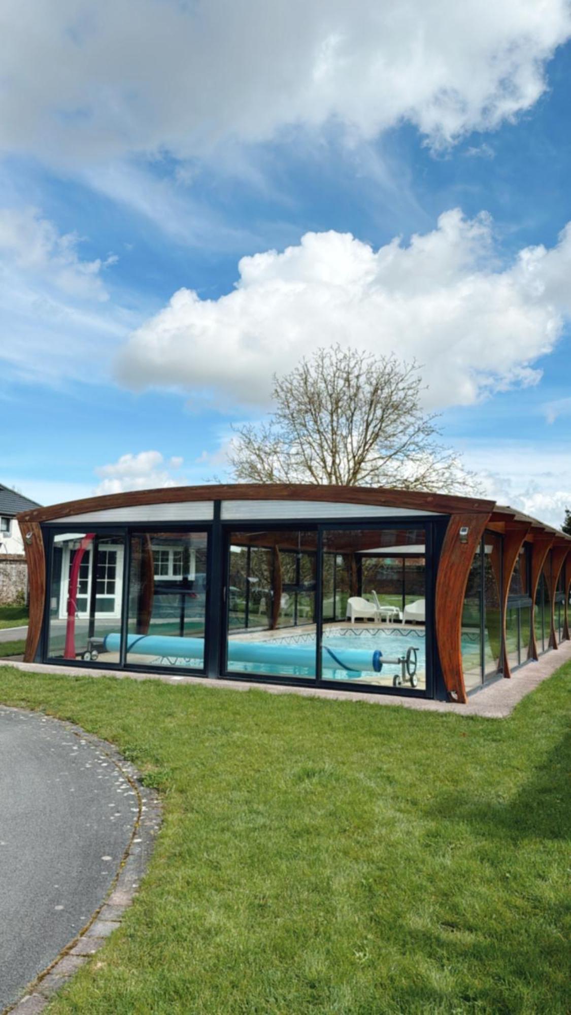 Gîte avec piscine Lestrem Exterior foto